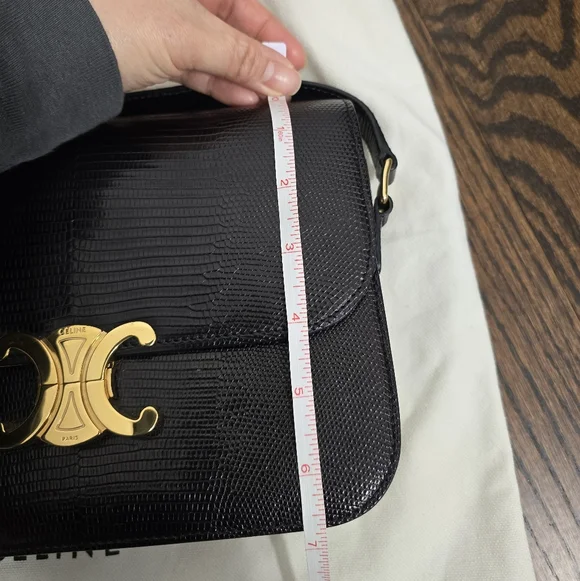 Celine Medium Triomphe Shoulder Bag Lizard - Picture 3 of 15